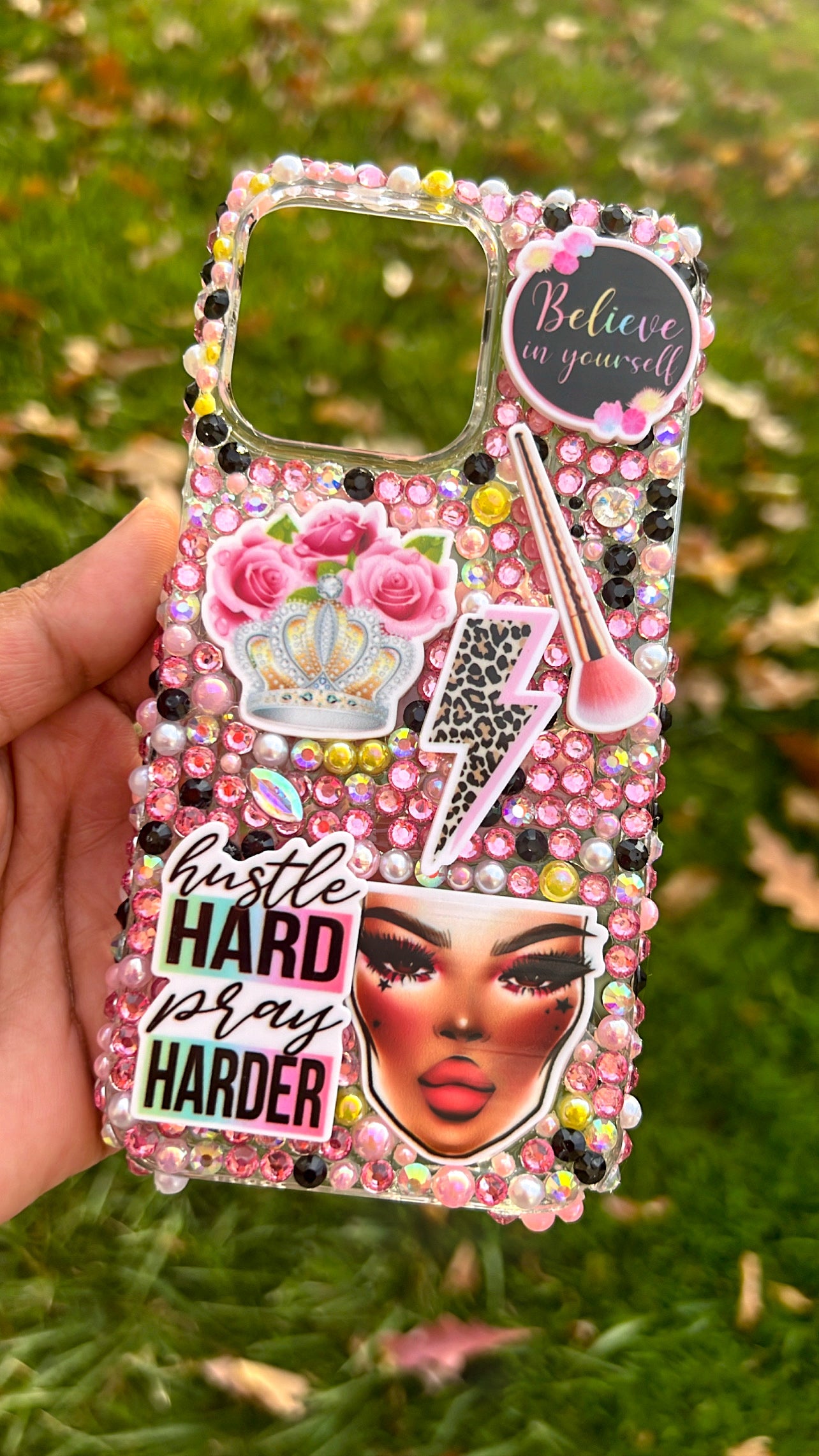 Hustle Hard Pray Harder IPhone 13 Pro Phone Case