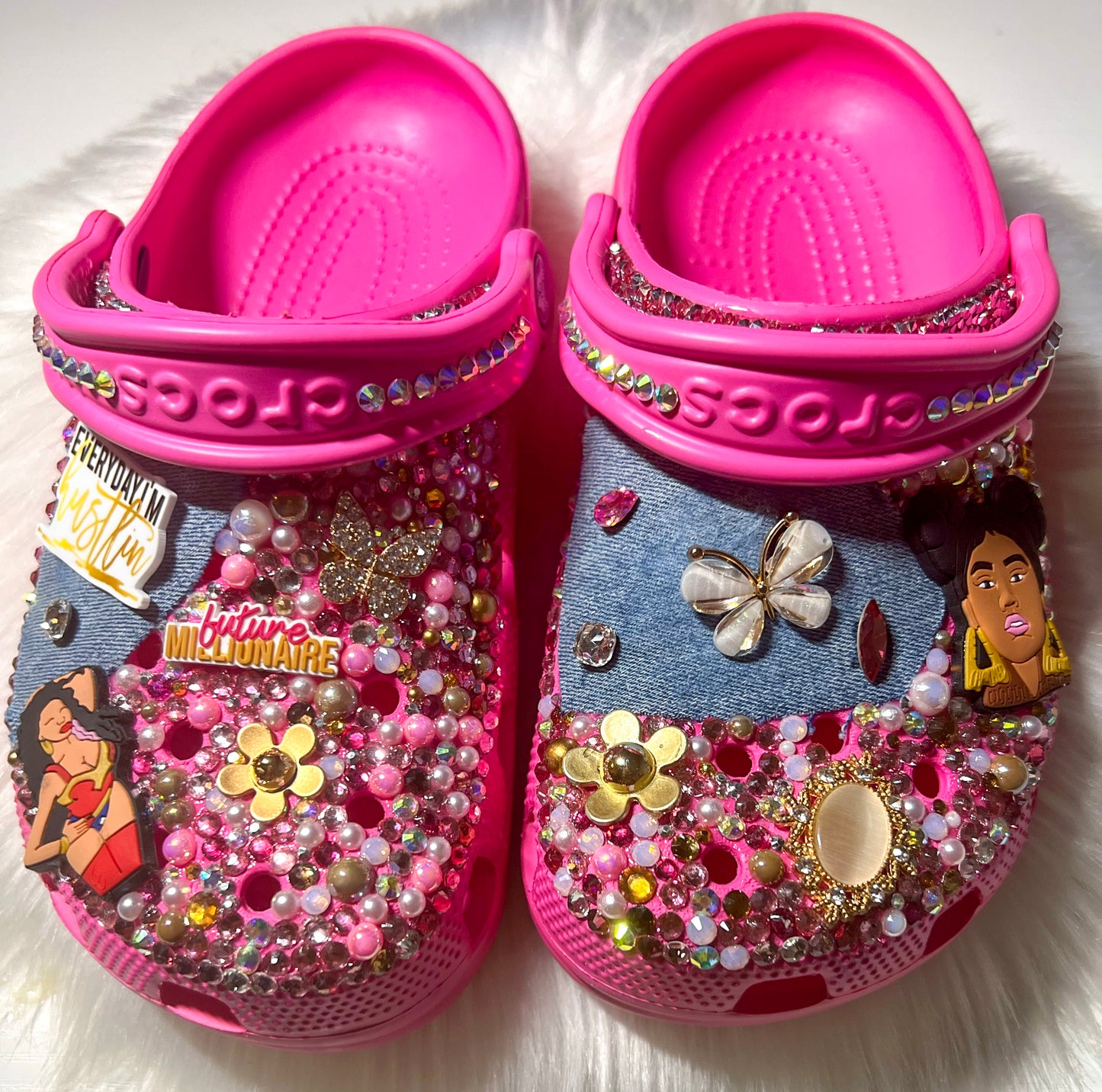 Future Billionaire Blinged Clogs (Size 6)