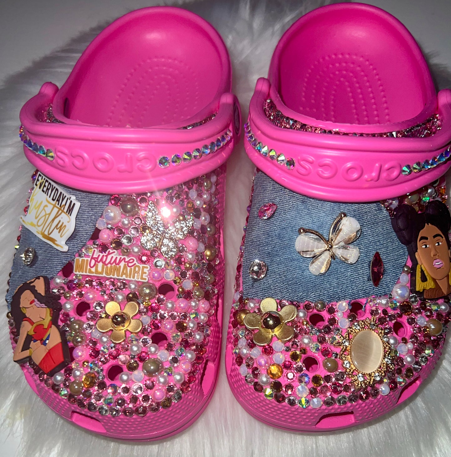 Future Billionaire Blinged Clogs (Size 6)