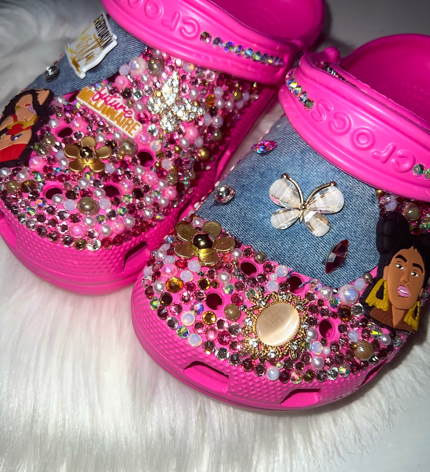 Future Billionaire Blinged Clogs (Size 6)