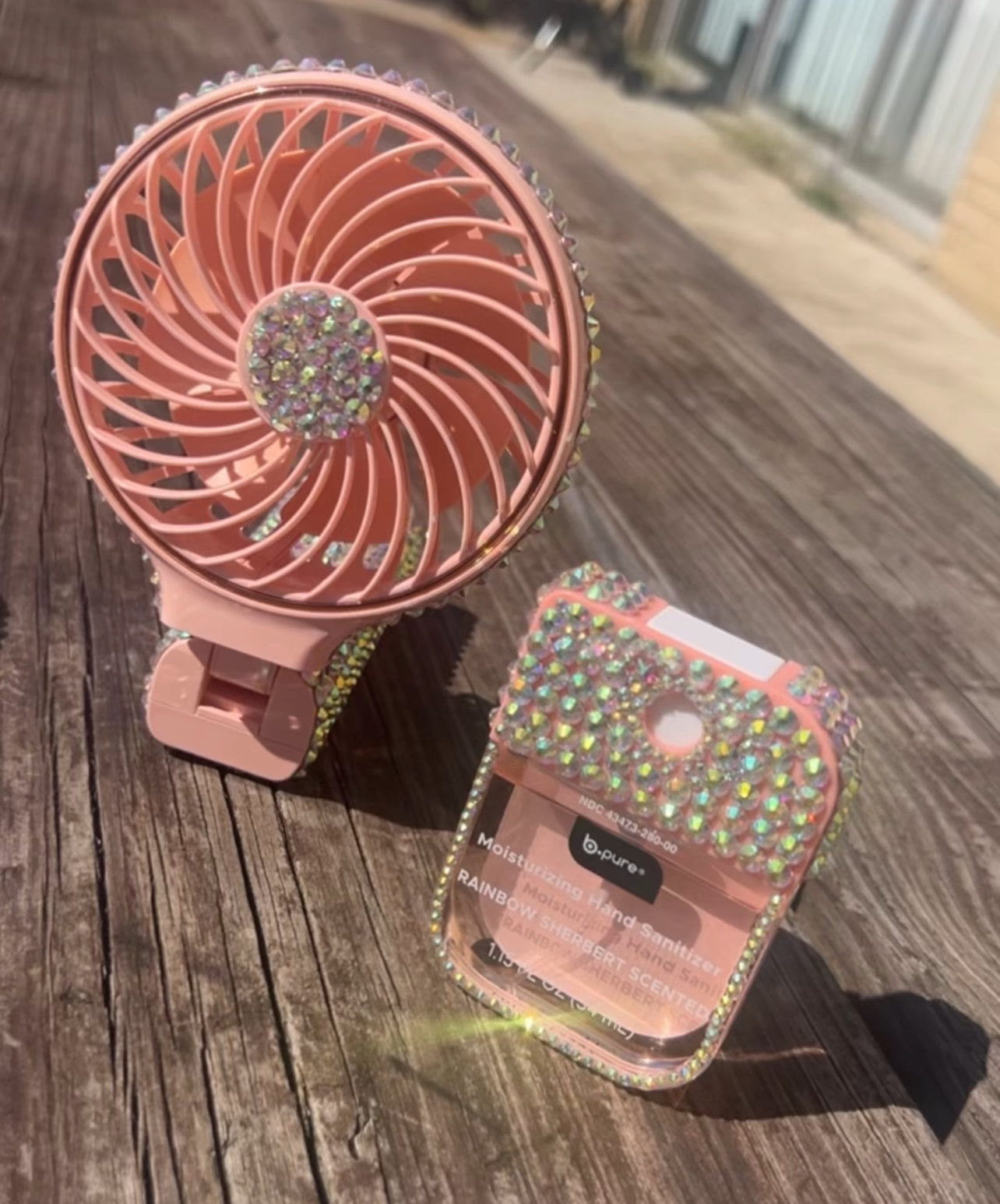 Custom Handheld Bling Fan