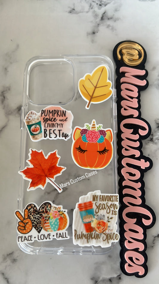 Pumpkin Spice Phone Case Layout