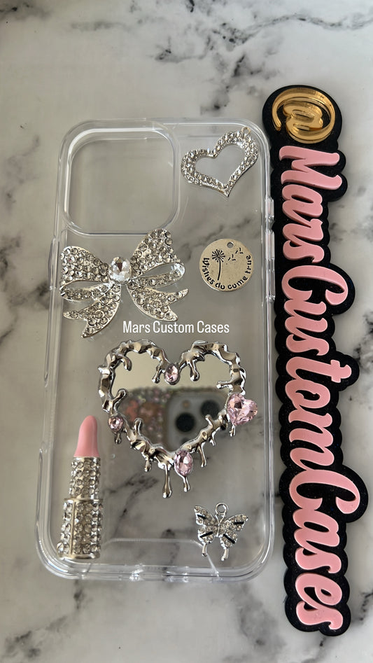 Silver Blingy Phone Case