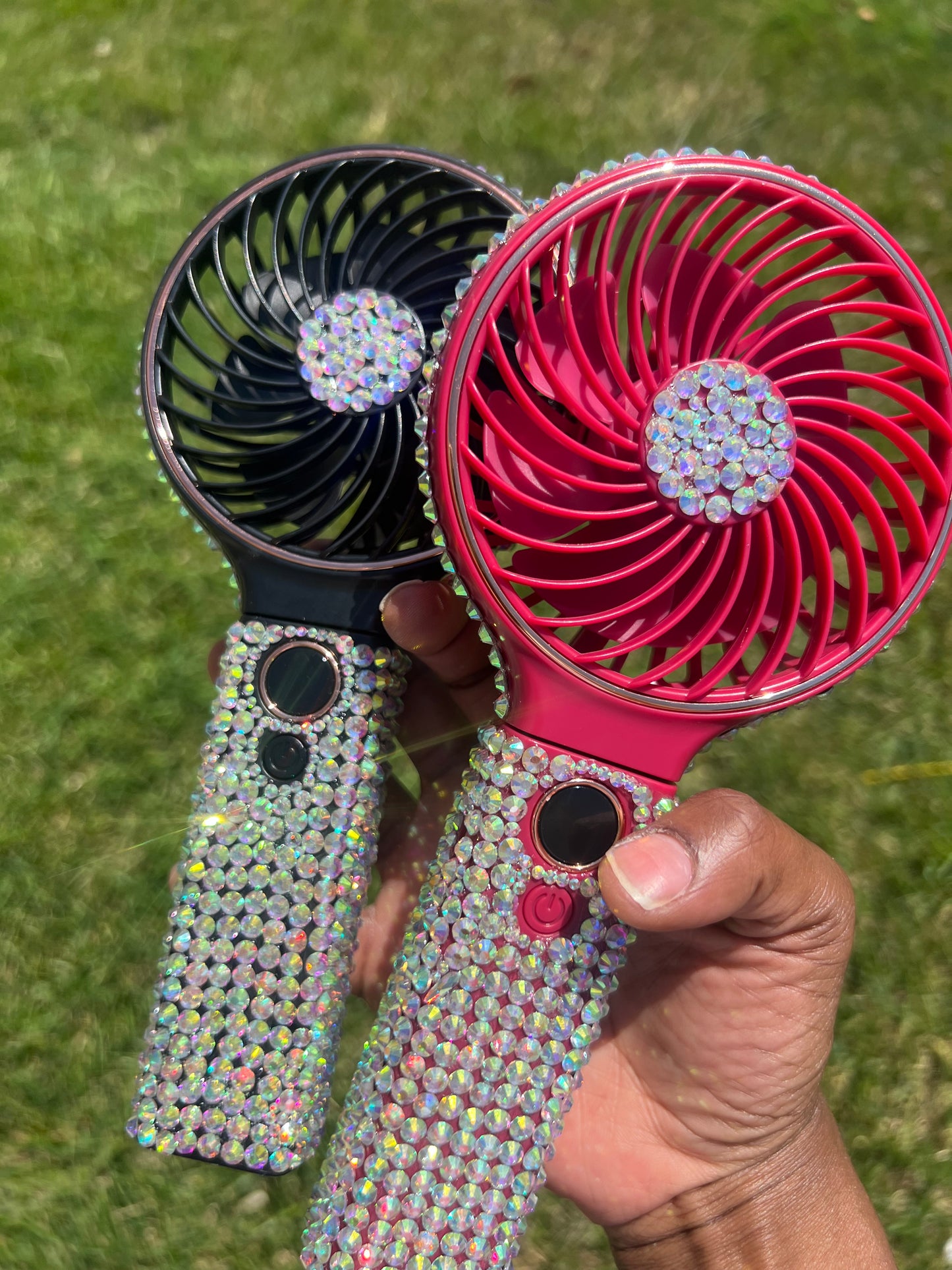 Custom Handheld Bling Fan